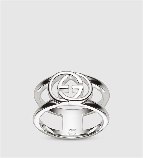 gucci wide band with interlocking g motif|Gucci Wide ring with Interlocking G.